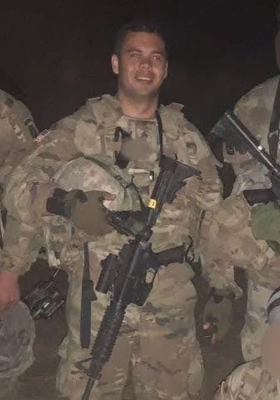 M in fatigues